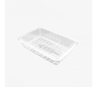 SOLEPLASTIC Contenitori Plastica Per Alimenti 500 Cc Vaschette Plastica Rettangolari Salvaliquidi Contenitori Plastica Trasparente (40)