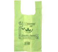 SOLEPLASTIC Shopper Plastica Riutilizzabili Verdi Buste Plastica Biodegradabili 100% Compostabili (30+10+10X60 SCATOLE DA 4 KG, 1 PZ)