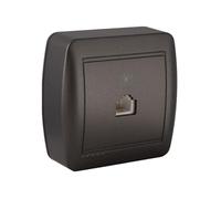 solera Presa telefonica e ADSL Mural Grafite RJ11