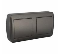 solera Scatola di Giunzione murale 14,8 x 7,2 x 2,8 cm Grafite Doppia