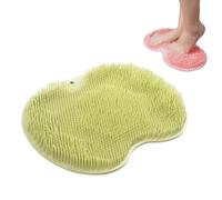 Solespa Hands-Free Silicone Foot Scrubber Mat, Foot Scrubber for Shower with Non-Slip Suction Cups, Non Slip, Easy to Clean (Green)