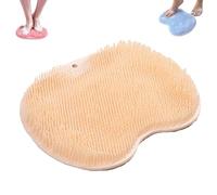 Solespa Hands-Free Silicone Foot Scrubber Mat, Solespa Foot Scrubber, Silicone Shower Feet Scrubber Mat with Non-Slip Suction Cups, for Feet Cleaning with Suction Cups, Easy to Clean (Yellow)