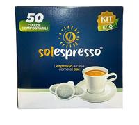 KAROMA KIT 50 CIALDE CIALDA SOLESPRESSO CAFFE' ESPRESSO CLASSICO FORTE E CREMOSO