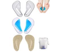 Soletta in Gel di Supporto Arco,Supporto per Arco in Gel Ortopediche Solette,Cuscinetti per Alleviare il Dolore ai Piedi,Cuscinetti Metatarsali Solette,Plantare Cuscinetti Ortopedici per Piedi Piatti