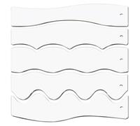 Soletta Per Imbottitura Con Bordo Ondulato Preciso: Dimensioni Del Prodotto 26 X 9,1 Cm, 5 Stencil Di Cucito Portatili, Peso 235 G | Elaborazione Di Progetti Unici Sala Lavori Complessi Resu