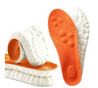 Solette ad alto assorbimento degli urti elastiche, inserti ammortizzanti morbidi e traspiranti for uomo donna, solette comfort anti-fatica for l'uso quotidiano sportivo(Whitebackgroundblack,45 EU)