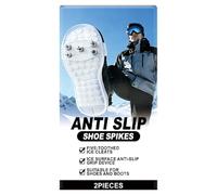 Solette Antiscivolo Inverno - 2 Pezzi Scarpe Punta 5 Denti Ghiaccio Neve | per Escursionismo Arrampicata Alpinismo Stivali All'aperto Sicurezza Camminata All'aperto Montagna