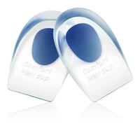 Solette/cuscinetti per tallone in gel e silicone, confezione da 2, idonei per FSA e HSA per tendinite di Achille, inserti per zeppe per scarpe, p