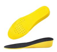 Solette invisibili for aumentare l'altezza for donne e uomini Sollevamento del tallone Scarpe gialle Suola traspirante Cuscino for la cura dei piedi con assorbimento degli urti Scarpe Rialzate(Height