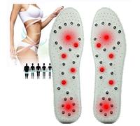 Solette per Dimagrire,Solette Magnetiche,Solette Magnetiche Dimagranti,Sollievo per Piedi Doloranti con Inserti Magnetici Comodi E Traspiranti(Size:37,Color:White)