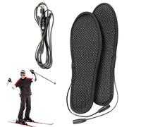 Solette per stivali riscaldate,Solette per scarpe riscaldate - Scaldariscaldatore esterno in peluche corto USB,Solette termiche elettriche antiscivolo, solette scaldapiedi ricaricabili per uomo e donn