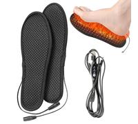 Solette per stivali riscaldate,Solette per scarpe riscaldate,Solette riscaldanti elettriche esterne USB - Solette termiche elettriche lavabili, solette scaldapiedi antiscivolo per escursionismo, sci,
