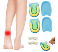 Solette per Tallone,Talloniera in Gel di Silicone,Cuscinetti in Gel in Silicone,Solette per Tallone Scarpe,2 Paio Solette Gel per Tallone,Tendine d'Achille Plantari per Tallonite,Tallone Cuscino