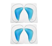Solette plantari in silicone, 2 coppie/set solette plantari gel supporto piede Piedi cuscino imbottito piede piatto fascite plantare soletta allevia il dolore e riduce la pressione