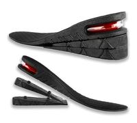 Solette Rialzate Regolabili per Scarpe con Cuscino d’Aria e Plantare Resistente | Alza Statura Regolabile +3 +5 +7 cm