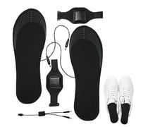 Solette riscaldate - Inserti per scarpe termiche tagliabili, Scaldapiedi elettrici con ricarica USB, Pacco batteria al litio da 8000 mAh, Scaldapiedi termico | Custodia per batteria inclusa per stival