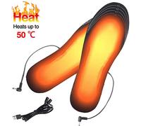 Solette riscaldate USB lavabili unisex termiche elettriche calde per scarpe