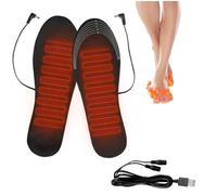 Solette riscaldate USB per uomini e donne, per interni ed esterni, lavabili, a taglio libero, per caccia invernale, sci, pesca, escursionismo, tappetino per riscaldamento elettrico (35-39EU)