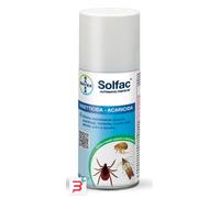 2x SOLFAC 150 ml → Insetticida acaricida spray contro Formiche Scarafaggi Mosche