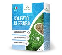 SOLFATO DI FERRO ANTIMUSCHIO PER PRATO CORRETTORE PH FERTILIZZANTE 70M²