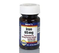 Solfato Ferroso Di Ferro 100 Compresse 65 Mg Di Basic Vitamins