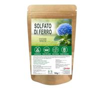 Solfato Ferroso Eptaidrato 1 kg - Concime Minerale con 18% Ferro (Fe) Idrosolubile - Antimuschio per Prato, Corregge la Clorosi Ferrica, Ideale per Ortensie, Azalee, Rododendri e Piante Acidofile
