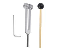 Solfeggio - Set di forchette per tuning e sensori non magnetici, 128 Hz, kit diagnostico di frequenza preciso, per yoga, relax e meditazione