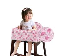 Solfres Copertura per seggiolone a doppia cintura, versione aggiornata, per seggiolone in legno o ristorante, materiale robusto e robusto, motivo: ciambella unicorno arcobaleno