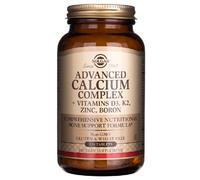 SOLGAR ADVANCED CALCIUM COMPLEX + VITAMINE D3, K2, ZINCO, BORO - 120 compresse -