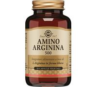 Solgar AMINO ARGININA 500 50 capsule vegetali L Arginina precursore creatina e