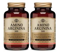 Solgar Amino Arginina 500 Integratore Alimentare Capsule 2x30,4 g Caps