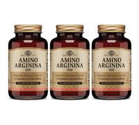 Solgar Amino Arginina 500 Integratore Alimentare Capsule 3x30,4 g Caps