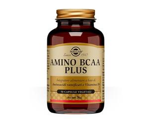 Solgar Amino BCAA Plus 50 Capsule Vegetali BCAA e Vitamina B6 | Con amminoacidi ramificati e vitamina B6. La vitamina B6 contribuisce alla riduzione della stanchezza.
