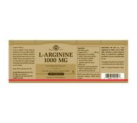 Solgar Arginina 1000mg 90 Unità Brown