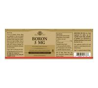Solgar Boro 3mg 100 Unità Brown
