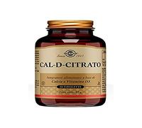 Solgar Cal D Citrato Integratore di Calcio Citrato e Vitamina D3, 60 Tavolette