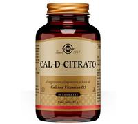 Solgar Cal D Citrato Integratore di Calcio Citrato e Vitamina D3, 60 Tavolette