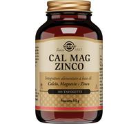 Solgar CAL MAG ZINCO 100 tavolette Calcio Magnesio e Zinco ossa denti e funzione