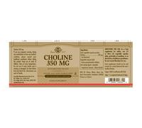 Solgar Colina 350 Mg 100 Unità Brown