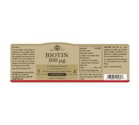 Solgar Compresse Biotin 300mcg 100 Unità Golden
