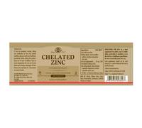 Solgar Compresse Chelated Zinc 100 Unità Golden