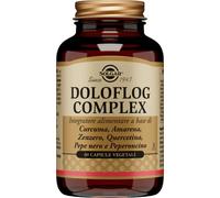 Solgar Doloflog Complex Curcuma Zenzero e Amarena 60 Capsule Veg | Con curcuma, zenzero e amarena. La curcuma favorisce la funzionalità articolare e digestiva.