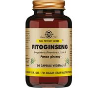 Solgar FITOGINSENG, 50 capsule vegetali - Panax ginseng - energia e tono fisico-mentale