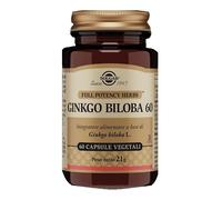 Solgar Ginkgo Biloba 60 Integratore Per Memoria E Microcircolo 60 Capsule Vegetali
