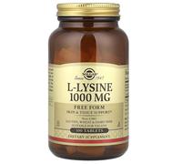 Solgar, L-LISINA 1000 mg / 100 compresse / forme libere / lisina in forma libera