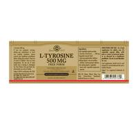 Solgar L-tirosina 500 Mg 50 Unità Brown