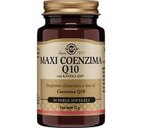 Solgar Maxi Coenzima Q10 Integratore Alimentare Antiossidante, 30 Perle