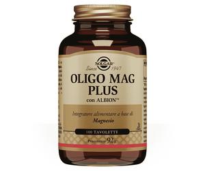 Solgar Oligomag Plus 100 Tavolette Magnesio Chelato Bisglicinato Stanchezza