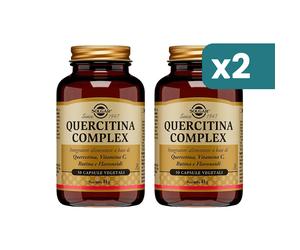 Solgar Quercitina Complex Integratore Difese Immunitarie 50 Capsule (multipack x2)