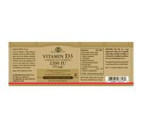 Solgar Vitamina D3 2200 Ui 55 Mcg 50 Unità Brown